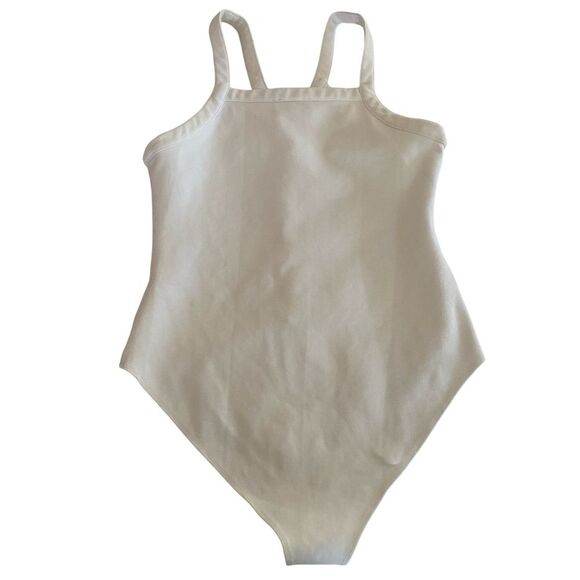 Six.Crisp.Days Nasty Gal Knit Button Down Bodysuit White Size Medium - Picture 2 of 6